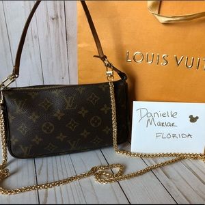 Louis Vuitton Pochette Monogram Leather crossbody